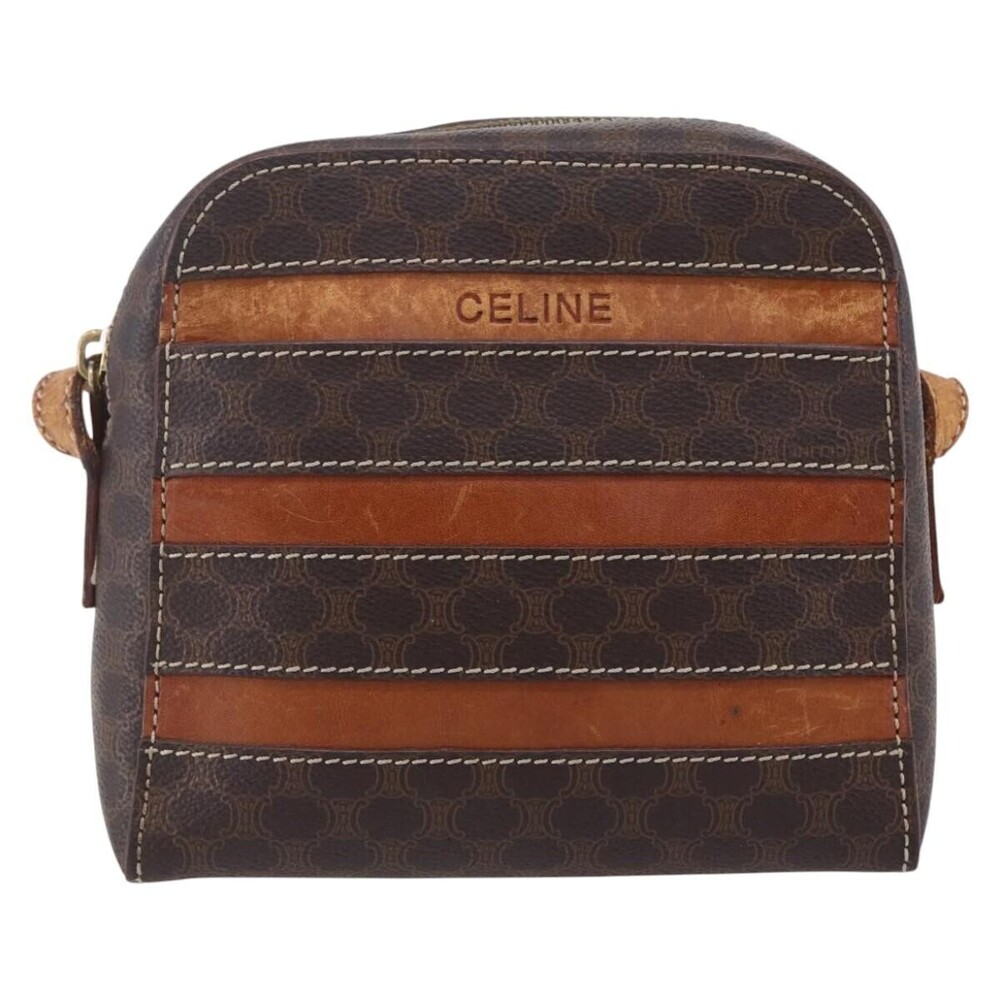 Celine Vintage Macadam Canvas and Leather